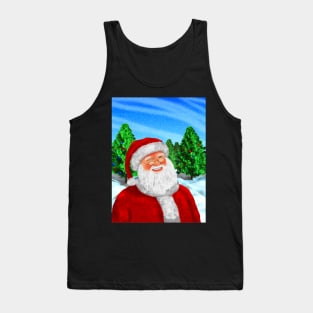 Winking Santa Tank Top